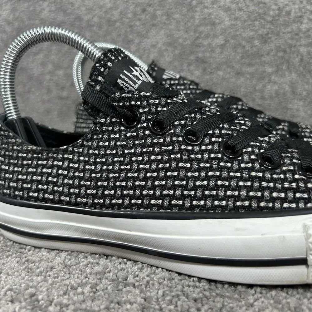 Converse Chuck Taylor All Star Hex Jacquard OX 119121F Women’s Sz 7 Black Shoes